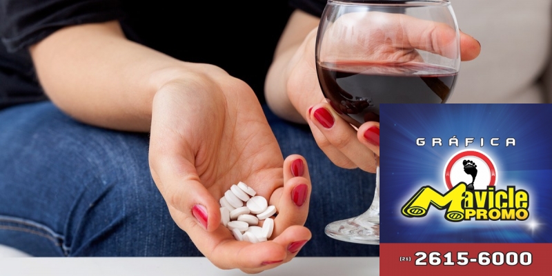 10 razões para não misturar bebidas alcoólicas com medicamentos   Imã de geladeira e Gráfica Mavicle Promo